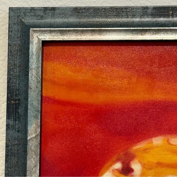 🆕 “Golden Harmony” School of Fish Original – 25.5”x26.5” Framed Oil on Canvas - Picture 8 of 16